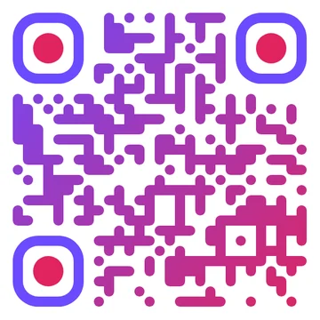 Example branded QR code from the LNX generator