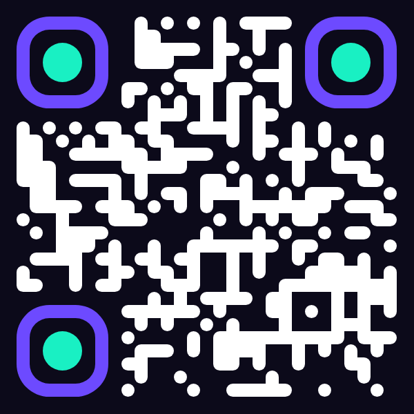 Sample branded QR code style 2